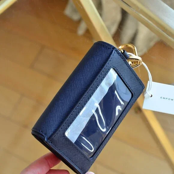 Tory Burch Emerson Flap Card Case Wallet Tory Navy - Picture 4 of 5